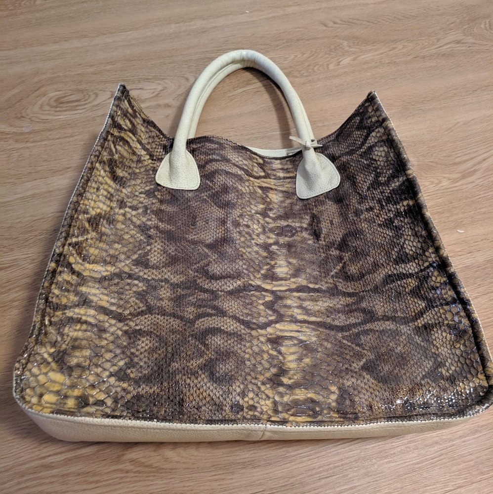 Large Juan Antonio tote handbag genuine leather